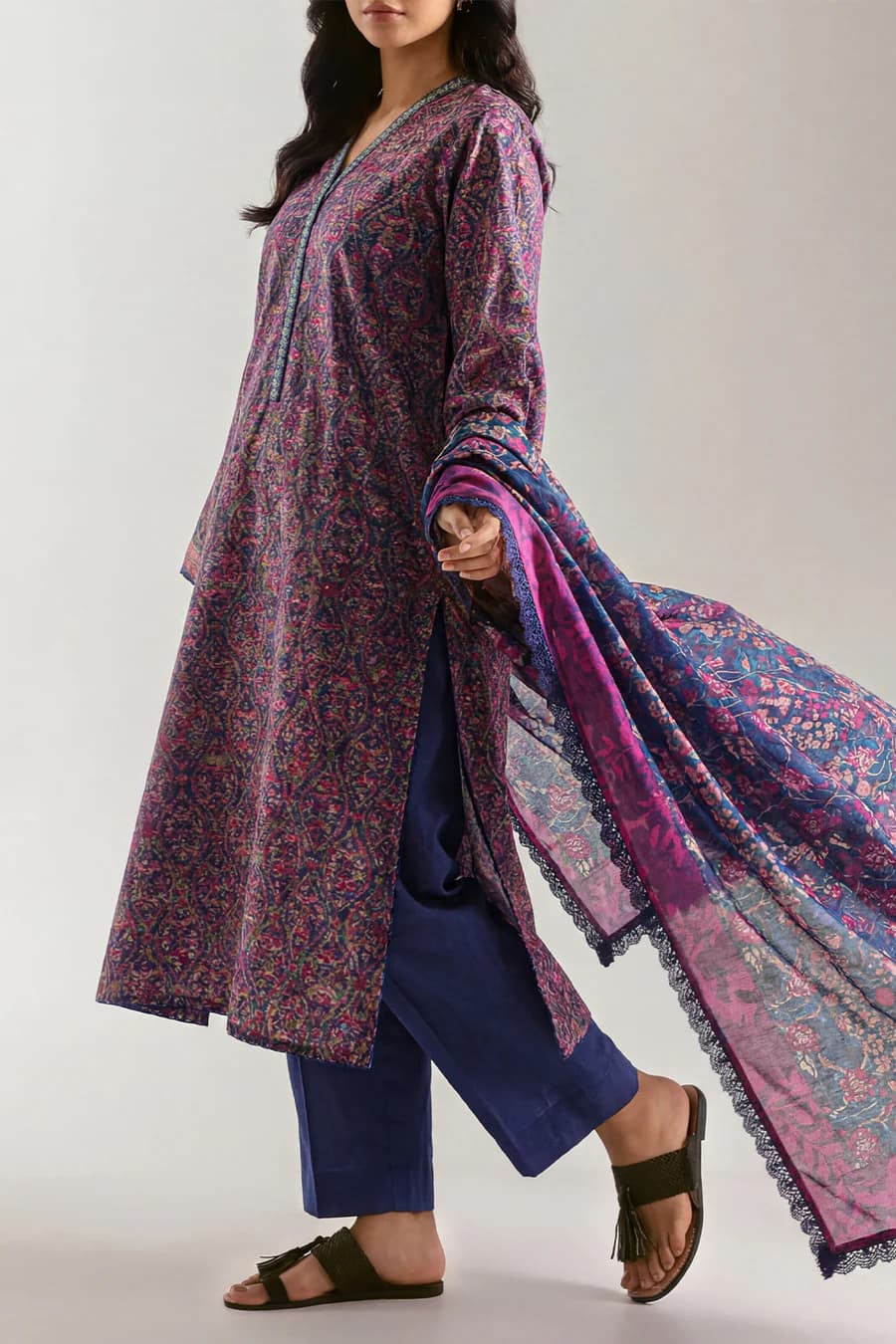 CHUNRI COLLECTION BY SAYA LAWN 3 PIECE-US1033